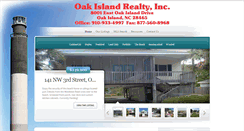 Desktop Screenshot of oakislandrealtyinc.com